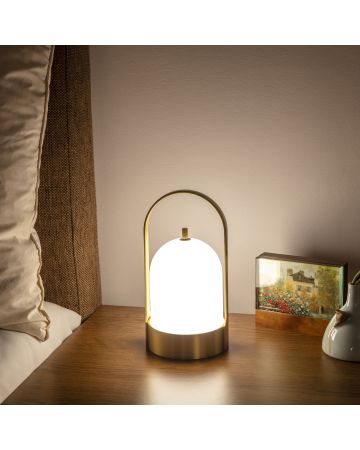 Dawn Gold Portable Table Lamp